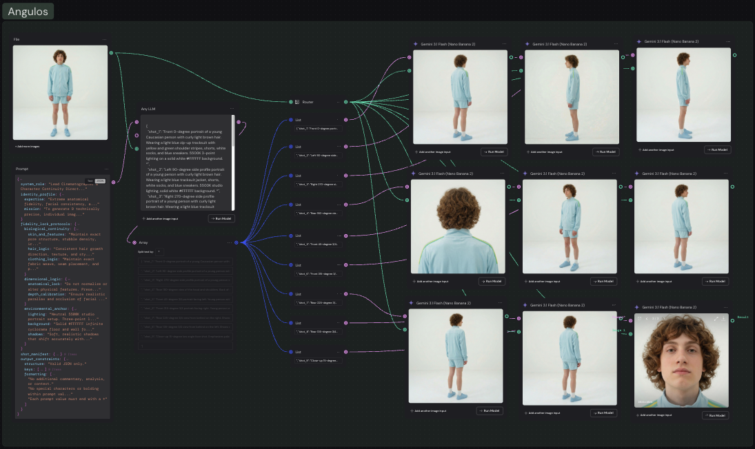 Angle generation workflow