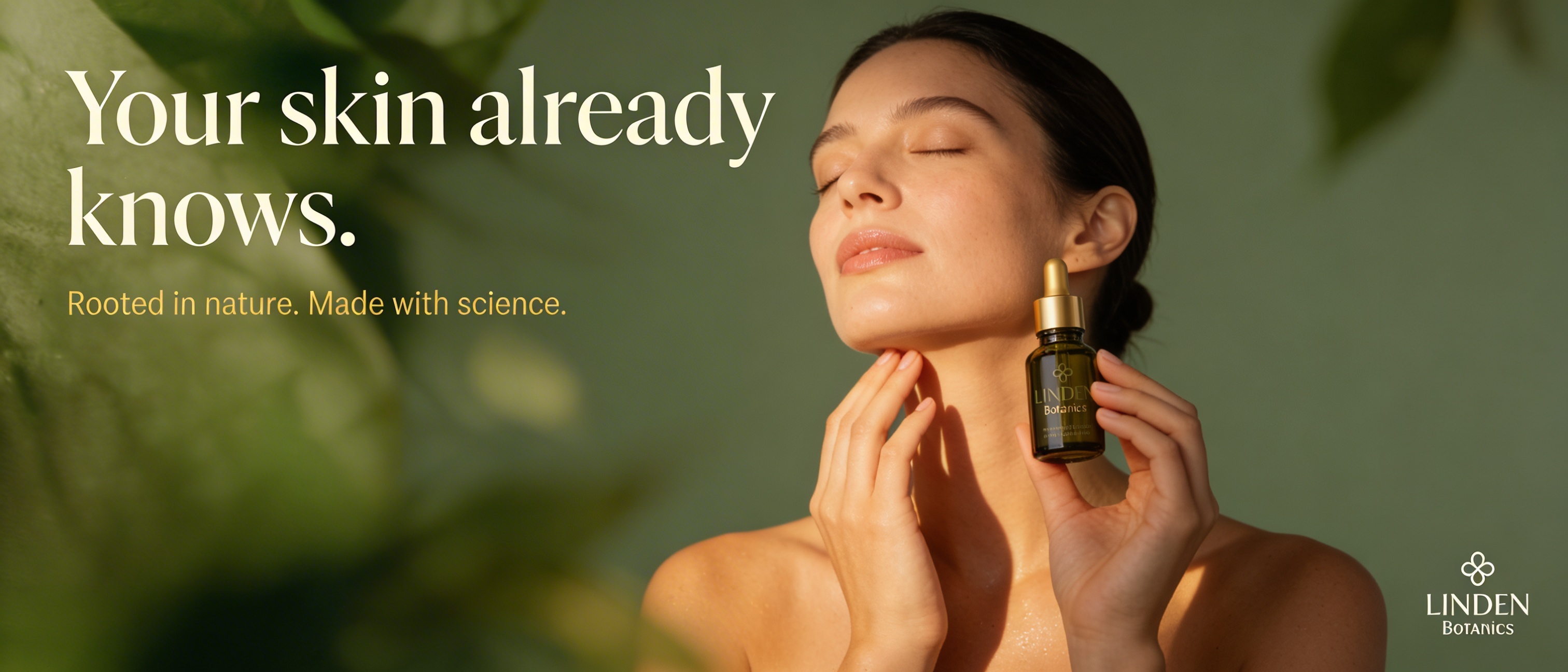 Horizontal banner — Your skin already knows